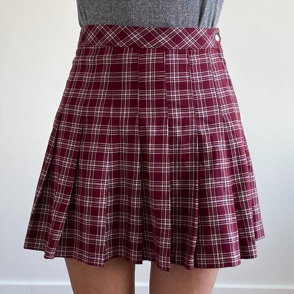 Divided By H&M - Plaid Pleated Mini Skirt - Picture 6 of 15